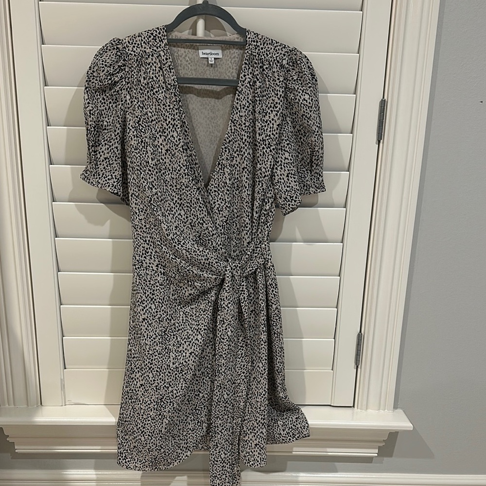Patterned Wrap Dress